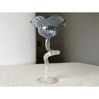 Бокал подсвечник из муранского стекла La Murrina подписной 17х10см