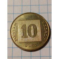 10 агорот Израиль 2010 год.
