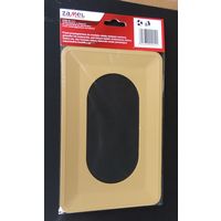 Накладка-защита стены под выключатели двойная бежевая, Польша, 4 штуки с 1 руб