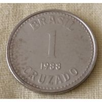 Бразилия. 1 крузейро 1988 года.