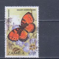 [388] Замбия 1997. Фауна.Бабочка. Гашеная марка.