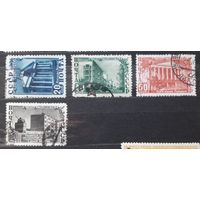 СССР 1950г. Серия из 4 марок. Восстановление Сталинграда. гаш.