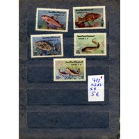 СИРИЯ, 1987,  РЫБЫ, серия 5м чист