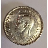 С 1 рубля без мц! 1 доллар 1939 Канада - крупное серебро! В коллекцию!