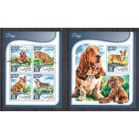 Соломоновы острова 2017 Фауна домашние собаки - 1 лист + 1 блок MNH**