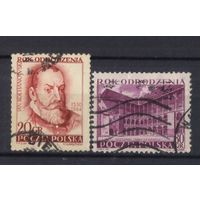 Польша ПНР 1953 Год Возрождения Ян Кохановский Портрет работы Юзефа Бухбиндера Двор Королевского дворца Вавель, Краков #821-2