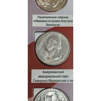 США. 25 центов (квотер) Американский мемориальный парк Северные Марианские острова 2019