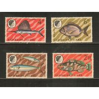 Вознесения Остров(Аскенсион)-1969(Мих.122-125) , **   ,  Морская  Фауна ,Рыбы(полная серия)