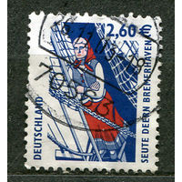 Парусник Сьюте Дирн. Достопримечательность. 2003. Германия