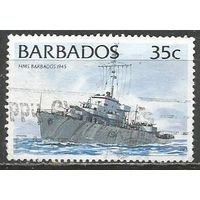 Барбадос. Фрегат "Barbados". 1994г. Mi#860.