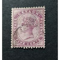 Великобритания\360с\Цейлон 1886. Королева Виктория