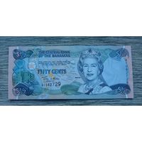 Werty71 Багамские острова Багамы 50 центов 0,5 доллара 2001 Сара Джонсон UNC банкнота