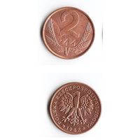 2 злотых Польша 1982 года