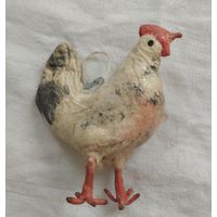 Ёлочная игрушка ватная курочка