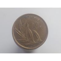 20 франков Бельгия 1980  год  лот 42