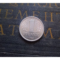 1 пфенниг 1985 (A) Германия ГДР #16 UNC