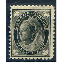 Британские колонии - Канада - 1897/98г. - королева Виктория, 1/2 с - 1 марка - MH [Mi 54]. #3-WB-76-A-1