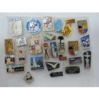 Значки города "Сочи" СССР - 25 шт. Алюминий.
