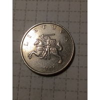 1 лит Литва 2001 год