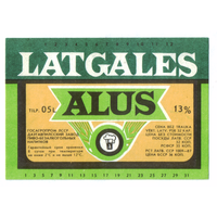 Этикетка пива Латгальское Латвия Ф943