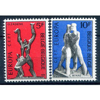 Бельгия - 1974г. - скульптуры, Europa CEPT - 2 марки - полная серия, MLH [Mi 1766-1767]. #2-Be-32-B-1