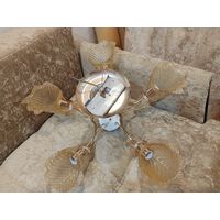 Люстра 5-рожковая с шикарными плафонами