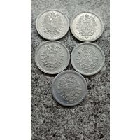 Пфенниги 1917 год мд A,F,D,E,G