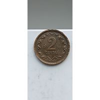 2 цента 1936 года. Литва - Первая Республика (1925 - 1938). Монета не чищена. 2514