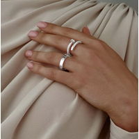 Набор из двух колец,-медицинский сплав (размер 20)