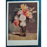 Русская живопись. Васнецов В. М. Букет. Открытка 1966
