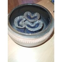 Ваза для низких цветов . Литва 1980 г.