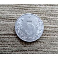 Werty71 Чехословакия 5 геллеров 1954 Лев