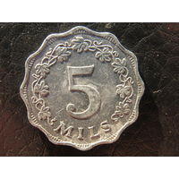 Мальта. 5 милей.1972. С 20 копеек. Распродажа коллекции. Смотрите другие лоты.