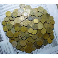 Старинныя Савецкия манеты(больше 750 гр., всё вместе)с рубля