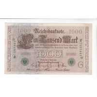 1000 МАРОК 1910 ГЕРМАНИЯ ЗЕЛЕНАЯ ПЕЧАТЬ