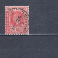 [1731] Британские колонии. Сьерра Леоне 1912. Георг V. 1d. Гашеная марка.