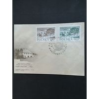 Польша 1964 КПД с полной серией марок "День почтовой марки" (спецгашение) Mi.1530-1531 каталог 1.00 евро