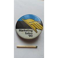 Знак значок маркетинг Таллинн 1990г