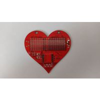 Сердце LED BLE Hearty Necklace/Badge - печатная плата