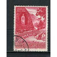 Ватикан - 1958 - Столетие первого явления Девы Марии в Лурде 25L - [Mi.285] - 1 марка. Гашеная.  (Лот 3HW)-TG3P20