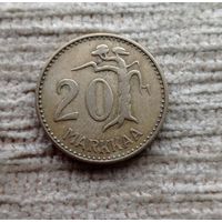 Werty71 Финляндия 20 марок 1954 вечное дерево