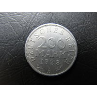 Германия. 200 марок. 1923A. С 20 копеек. Распродажа коллекции. Смотрите другие лоты.