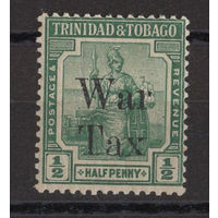 1917 Тринидад и Тобаго / Trinidad & Tobago ** 1/2 пенни, Военный сбор