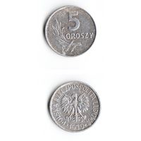 5 грошей Польша 1970 года