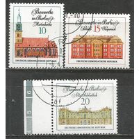 ГДР. Знаменитые здания в Берлине. 1971г. Mi#1661-63. Серия.