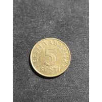 Эстония 5 сентов 1991