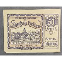Нотгельды Австрия Бранденберг 50 геллеров 1920 год