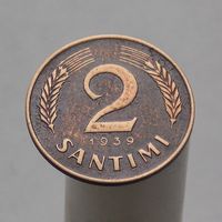 Латвия 2 сантима 1939