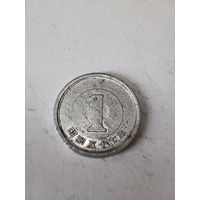 Япония 1 йена 1982