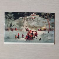 С новым годом! Чижов   Федоскино Лаковая Миниатюра